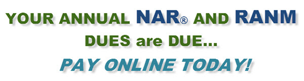 NAR® and RANM Dues are DUE